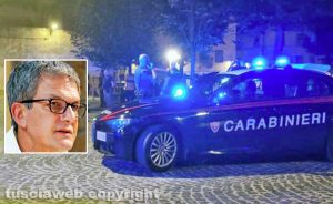 Viterbo - Disordini a San Faustino - Nel riquadro Don Flavio Valeri
