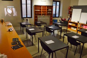 L’aula di fotografia dell’associazione Click