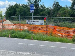 Civita Castellana - Nuovo striscione al Quartaccio