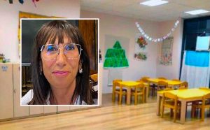 Un asilo nido e nel riquadro l'assessora Patrizia Notaristefano
