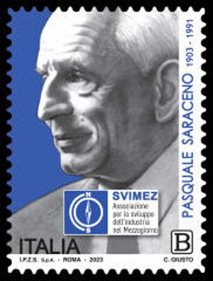 Un francobollo di Pasquale Saraceno