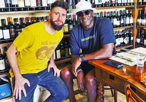 Michael Jordan a Roma con il dj Patrizio Mattei