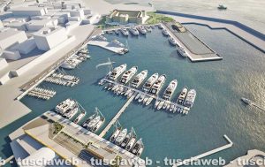 Civitavecchia - Il rendering del Marina Yachting