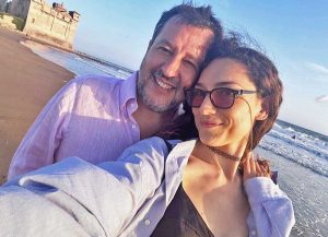 Santa Severa - Matteo Salvini e Francesca Verdini