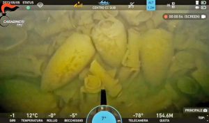 Civitavecchia - Il relitto ritrovato a 160 metri di profondità