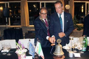 Viterbo - Cerimonia Rotary club, passaggio di consegne tra Scorzino e Landi