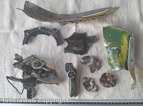 The discovered remains of Lt. John Winslow P-47