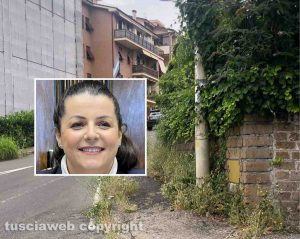 Viterbo - Degrado alle Pietrare - Ne riquadro la sindaca Chiara Frontini