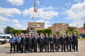 Viterbo - Il comandante della Legione Carabinieri Lazio Antonio De Vita al comando provinciale