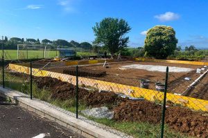 Bassano in Teverina - I lavori per la realizzazione dei campi da padel