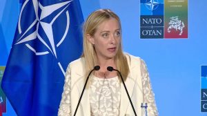Giorgia Meloni al vertice Nato di Vilnius