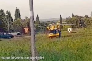 Vitorchiano - Elisoccorso in località Pallone