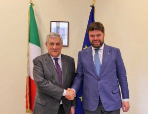 Antonio Tajani e Alessandro Romoli