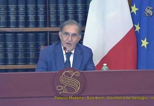 Ignazio La Russa alla cerimonia del ventaglio