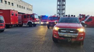 I vigili del fuoco di Viterbo in partenza per Crotone