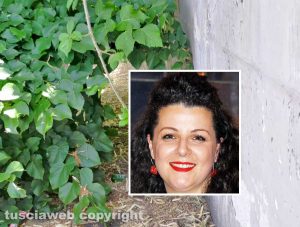 Viterbo - I marciapiedi al Murialdo - Nel riquadro la sindaca Chiara Frontini