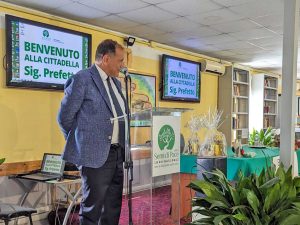 Tarquinia - Il prefetto Cananà a Semi di Pace