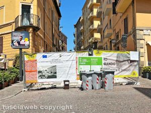 Viterbo - I lavori in via Matteotti