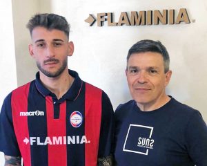 Sport - Calcio - Flaminia - David Lorusso e il presidente Francesco Bravini