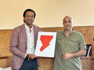 Viterbo - Talotta consegna la stampa a Barili