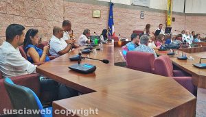 Civitavecchia - La maggioranza in aula Pucci