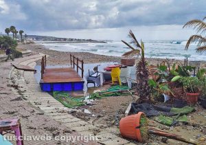 Civitavecchia - Il giorno dopo la mareggiata