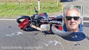 Marta - Mortale su strada Verentana - Nel riquadro: Giancarlo Sbocchia