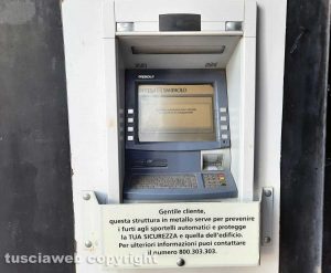 Bagnaia - Bancomat fuori servizio