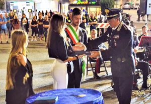 Valentano - Concerto della fanfara della legione carabinieri allievi di Roma