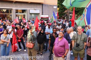 Viterbo - La manifestazione in ricordo di Naceur Messaoudi