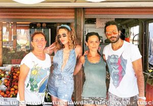 Laura Chiatti e Marco Bocci fanno spesa a Montalto di Castro