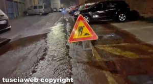 Viterbo - Il fiume d'acqua tra via Nazario Sauro e viale Trieste