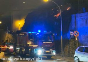 Incendio a Soriano nel Cimino
