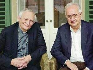 Walter Veltroni con Matteo Zuppi