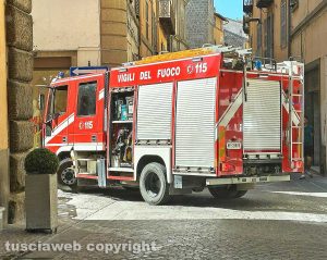 Viterbo - Vigili del fuoco a corso Italia
