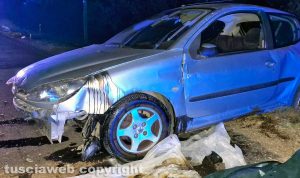 Soriano nel Cimino - Frontale tra due auto
