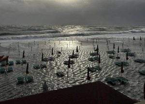Mareggiata a Tarquinia