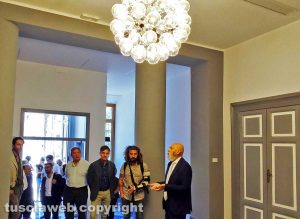 Civitavecchia - Il sindaco Tedesco nel nuovo ingresso del comune