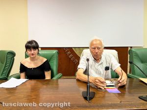 Viterbo - Conferenza presentazione dell'evento sul Biodistretto della via Amerina del 23 settembre - Agnese Spolverini e Famiano Crucianelli