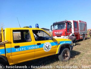 Aeopc di Tarquinia e i vigili del fuoco, generica