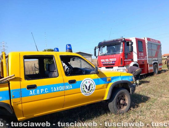Aeopc di Tarquinia e i vigili del fuoco, generica