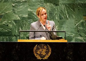Giorgia Meloni all'Onu