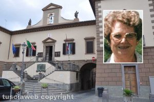 Tuscania - Il comune - Nel riquadro: Alessandra Mancini