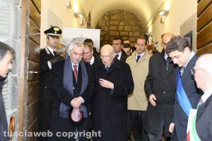 Giorgio Napolitano a Civita di Bagnoregio