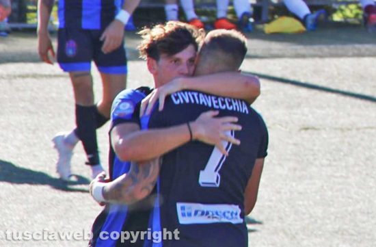 Civitavecchia - L'esultanza per il gol