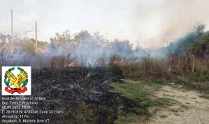 Orte - Incendio in zona San Michele
