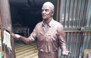 La statua inaugurata a Tolfa