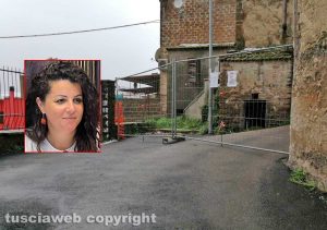 Viterbo - Transenne a Sant'Angelo di Roccalvecce - Nel riquadro: Chiara Frontini