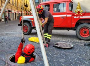 Viterbo - Vigili del fuoco - Controlli all'Urcionio