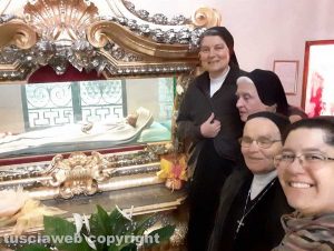 Le suore alcantarine di Santa Rosa - Da sinistra: suor Francesca, suor Elpidia, suor Elvira e suor Floriana